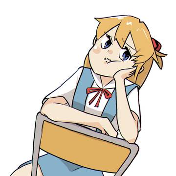 アスカに座ってもらった絵