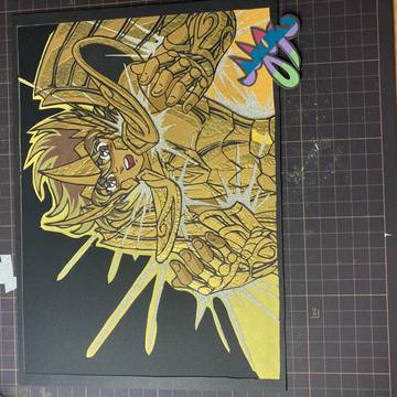 サジタリアス星矢 切り絵