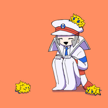 バチュと戯れるクダリ
