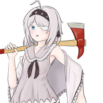 Sissela with axe