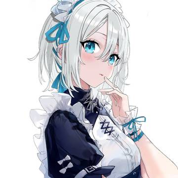 白髪メイド
