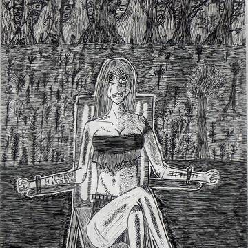 私が現在書いている小説/ラノベのイラストの一つ。