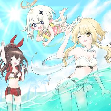 海！水着！