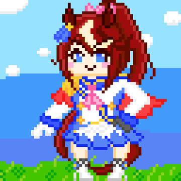 ドット絵でトウカイテイオー