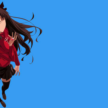Rin (遠坂 凛) Minimalist Wallpaper