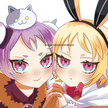 病み可愛ウサリアとマジョリタ