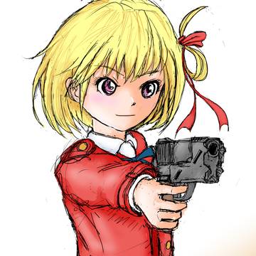 千束を描きましたーー！！！