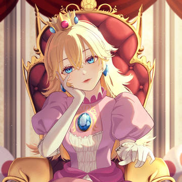 不敵な笑みを浮かべるピーチ姫