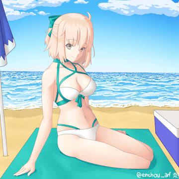 水着沖田 / Swimsuit Okita