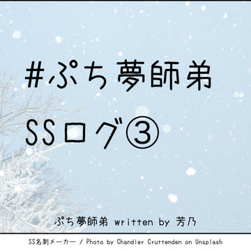ぷち夢師弟SSログ③