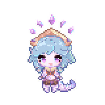 Winter wonder Neeko pixel art!