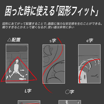構図に困った時に使える「図形フィット」