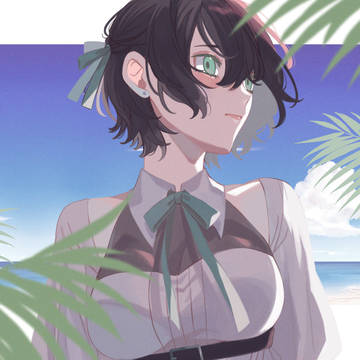 髪