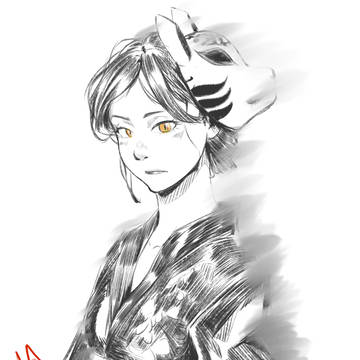 Quick Sketch Fox Girl
