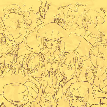 [供養]オバマス正月イベントの挫折絵と落描き