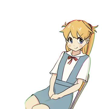 アスカに座ってもらった絵2