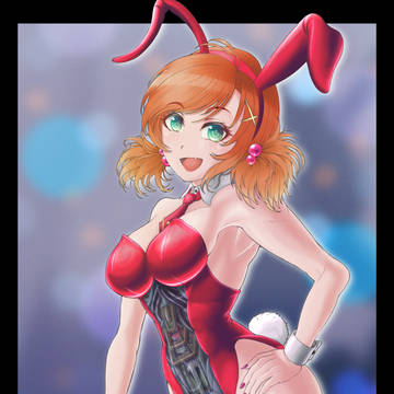 半透明っぽいバニー