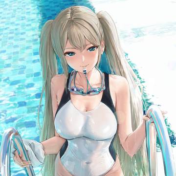 白競泳水着