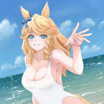 白ワンピなゴールドシチー