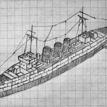 古い駆逐艦