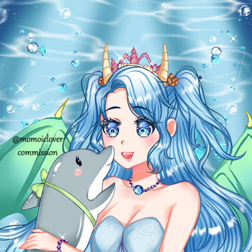 Commission on fiverr 🌊🐬💙