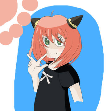 Anya Forger Coloured Sketch
