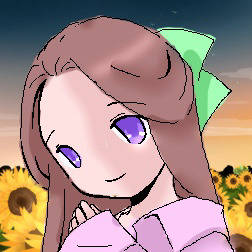 【向日葵の女の子】塗らせていただきました