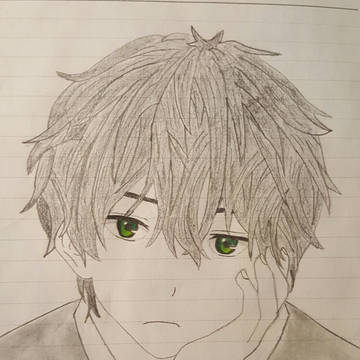 oreki hotaro drawing