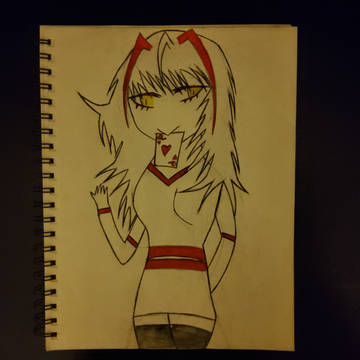 White-haired girl