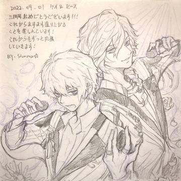 ３周年衣装のケイとヒース