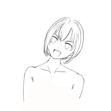 少女斜め顔