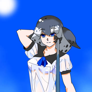 上陸して来た一角さん