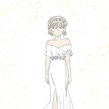 花嫁姿の志保ちゃん