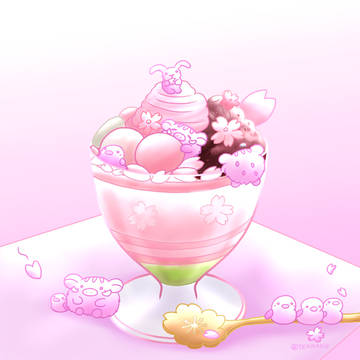 桜パフェ
