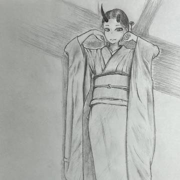 鬼の美女