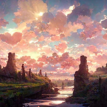 ハートの夕暮れ