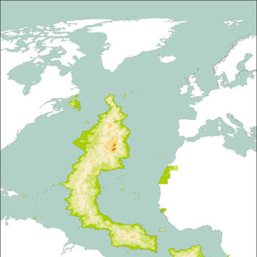 Topographic Map of Atlantis