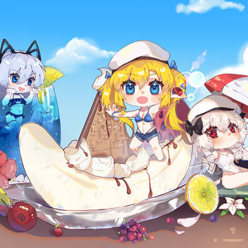 泳装x甜品