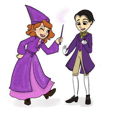 Redraw Sofia and kid Cedric