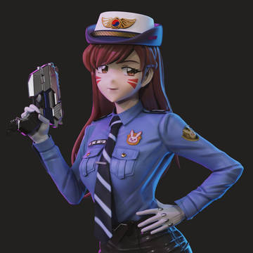 Officer D.Va Overwatch