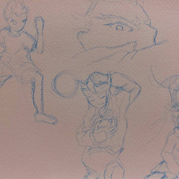 ⚡️⚽️半模写落書き