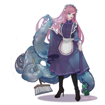 一个普普通通的蓝环张章鱼女仆