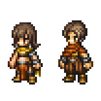 DQ10の主人公　オクトパストラベラー風
