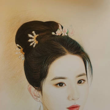 彩铅-梦华录赵盼儿