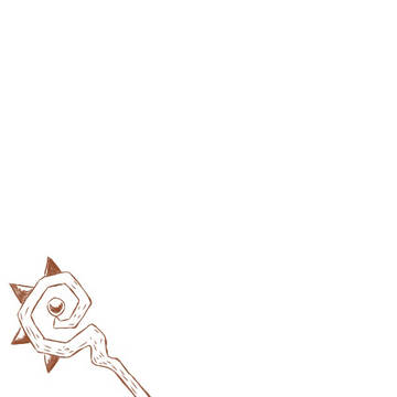 杖を初描き