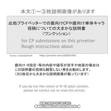 ツイッター表垢のプライベッターに載せている投稿内容の大まかな説明