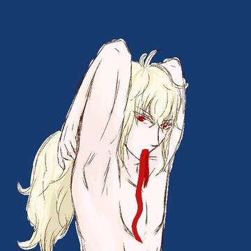 習作 纏め髪
