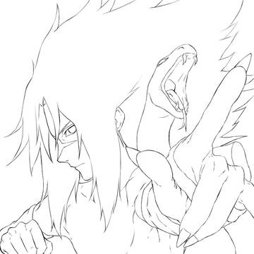 うちはサスケ　練習絵