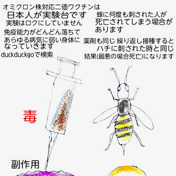 蜂(ハチ)に刺されると 幸せを願って