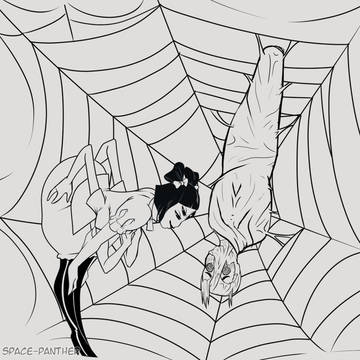 Muffet's webbed prey